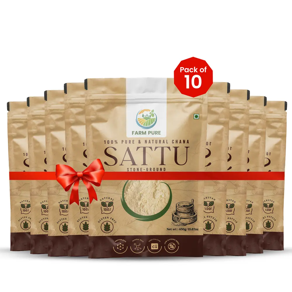 Chana Sattu Powder 450g x 10 Packs image